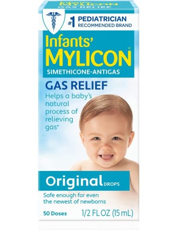 Mylicon Gotas de alivio de gas para bebés y bebés, fórmula original, 0.5 onzas líquidas