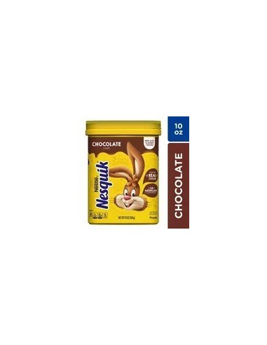 Mezcla de bebidas en polvo con sabor a chocolate Nesltle Nesquik, 10 oz, lata