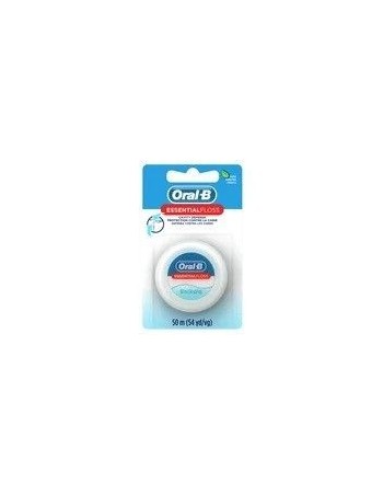 Oral-B EssentialFloss Mint Dental Flos, Defensa de la cavidad, encerado, 50 m