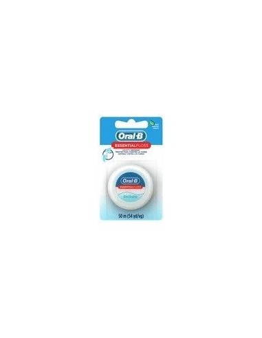 Oral-B EssentialFloss Mint Dental Flos, Defensa de la cavidad, encerado, 50 m