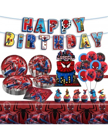 Decoraciones para fiestas de cumpleaños de Spider