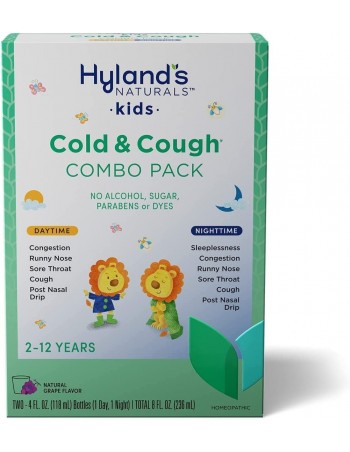 Hyland's Naturals - Medicina para el resfriado y la tos para niños a partir de 2 años,