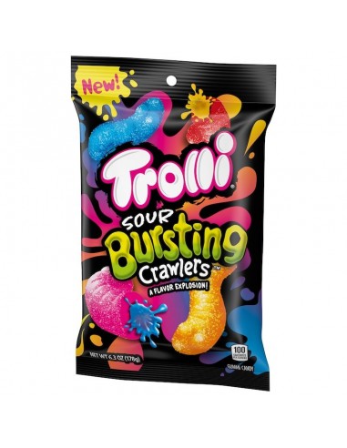 Trolli Bursting Sour Brite Crawlers 6.3 onzas Peg