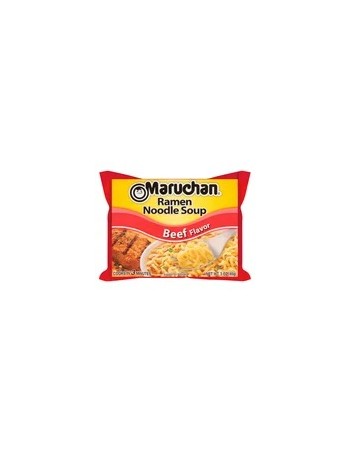 Sopa de fideos Maruchan Ramen con sabor a Res, 3 oz