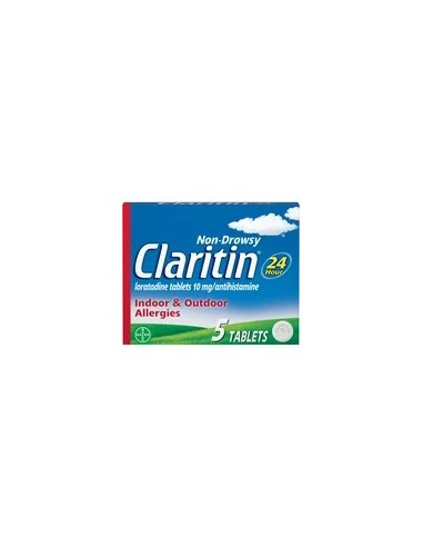 Claritin 24 horas para la alergia no somnoliente, tabletas antihistamínicos de loratadina, 5 Ct