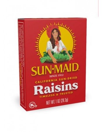 Pasas Sun-Maid California Sun-Dried Raisins, Dried Whole Fruit, 1 oz, 6 Ct