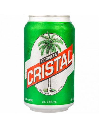 Cerveza cristal de lata 355 ml  4,9% Alc. Vol