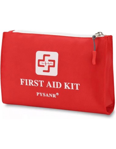 PYSANR Kit pequeño de primeros auxilios, 150 piezas con manta de aluminio,