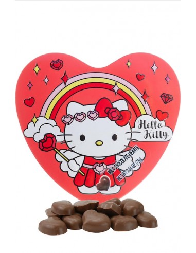 Hello Kitty - Juego de regalo de caramelos de corazón con corazones de chocolate con leche,