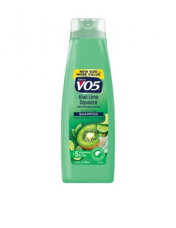 Champú Clarificante Kiwi Lime Squeeze VO5, Enriquecido con Vitaminas y Aceites Esenciales, 15 fl oz