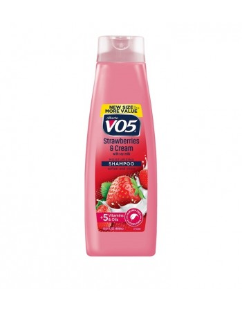 Champú Hidratante de Fresas y Crema VO5, Enriquecido con Leche de Soja, 15 fl oz