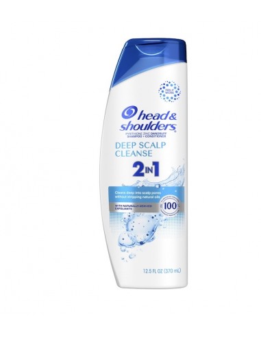 Shampoo y Acondicionador Anticaspa Head & Shoulders Deep Scalp Cleanse 2 en 1 (370 ml)
