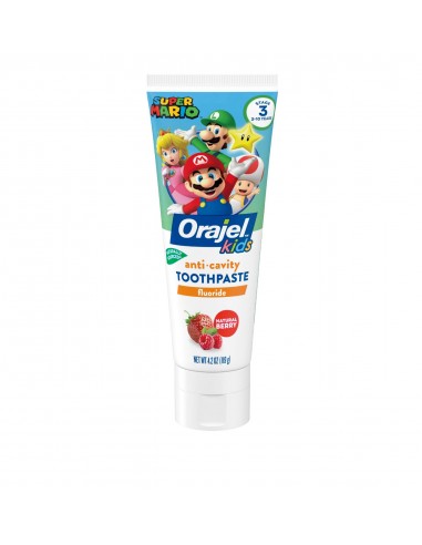 Orajel Kids Super Mario Natural Berry Anticavity Toothpaste 119g