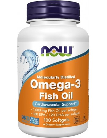 NOW Aceite de Pescado Omega-3 - Apoyo Cardiovascular