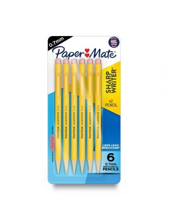 Pack de 6 Lápices Mecánicos Paper Mate SharpWriter 0.7mm