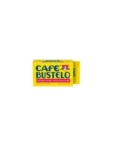 Cafe Bustelo, café molido tostado oscuro estilo espresso, envasado al vacío de 10 oz. Ladrillo