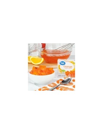 Postre de gelatina de naranja de gran valor, 3 oz