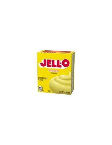 Mezcla de pudín instantáneo marca Jello sabor limón y relleno de pastel, caja de 3,4 oz