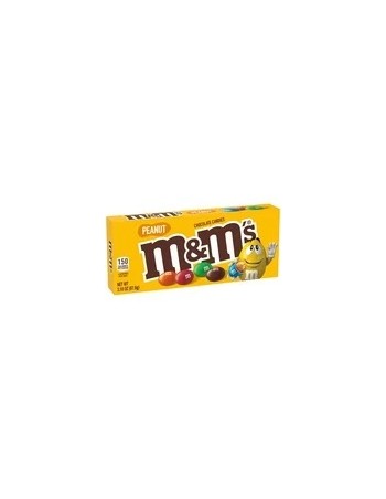 Caja de teatro de dulces de chocolate con leche de maní de M&M - Caja de 3,1 oz