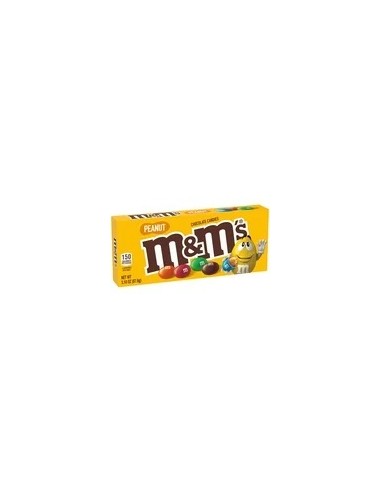 Caja de teatro de dulces de chocolate con leche de maní de M&M - Caja de 3,1 oz