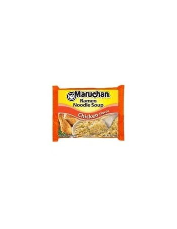 Sopa de fideos Maruchan Ramen con sabor a pollo, paquete estable de 3 oz