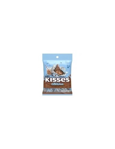 Hershey's Kisses Caramelo de chocolate con leche Milklicious, bolsa de 4,2 oz