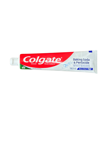 Pasta de dientes blanqueadora de bicarbonato de sodio y peróxido Colgate, menta enérgica - 6 onzas