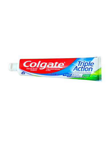 Pasta de dientes de triple acción Colgate, menta - 6 onzas