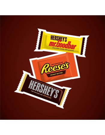 Caramelo de tamaño bocadillo con sabor a chocolate surtido de Hershey's y Reese's 3 unidades