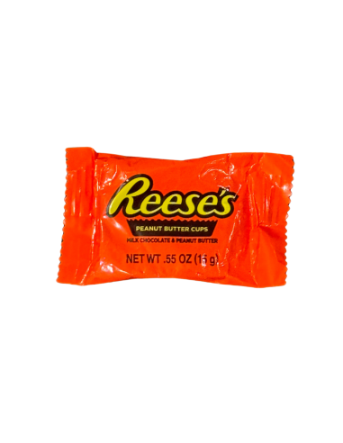 Caramelo de tamaño bocadillo con sabor a chocolate y maní Reese's, 15g