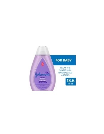 Johnson's Calming Champú para Baño de Bebé con Aroma Natural, 13.6 fl oz