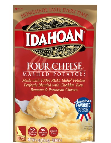 Idahoan Cuatro Puré de Queso de Papas, 4 oz Bolsa