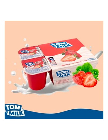 Yogurt Tom Milk Fresa 4x125g