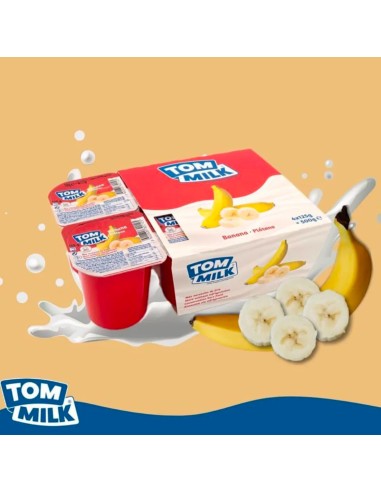 Yogurt Tom Milk Platano 4x125g