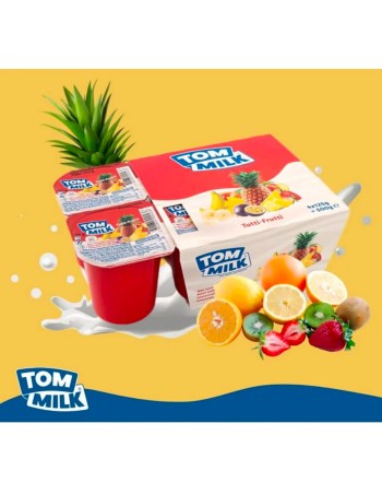 Yogurt Tom Milk Tutti-Frutti 4x125g