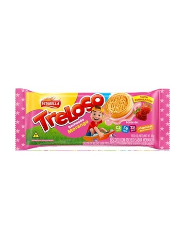 Galletas Trelosa con sabor morango